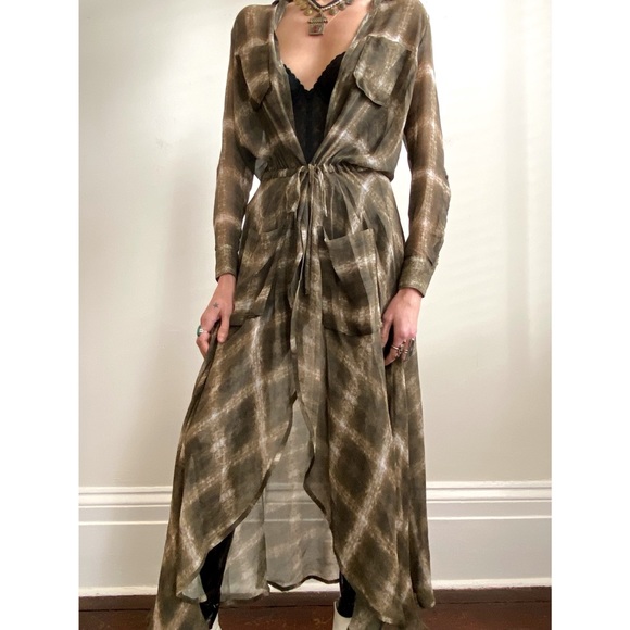 Haute Hippie Silk Duster Medium - Picture 11 of 12